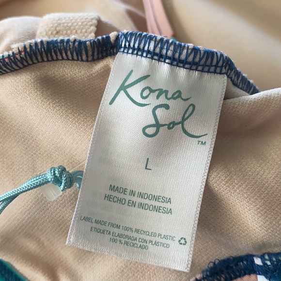 High Neck High Coverage One Piece Swimsuit Floral - Picture 9 of 9